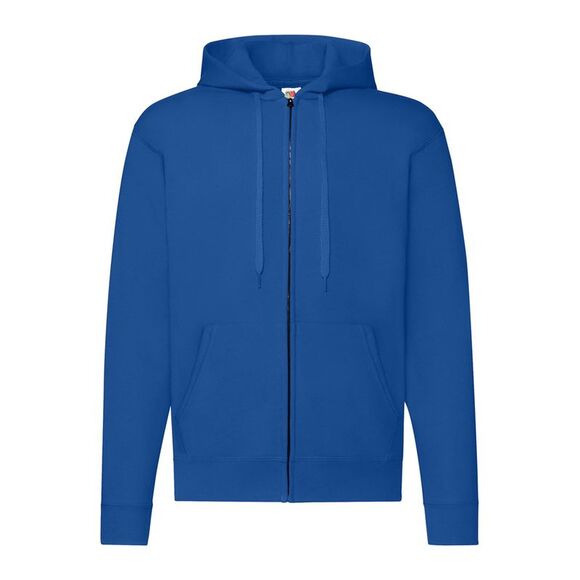 Fruit of the Loom Mens Classic Zipped Hoodie / Royal Blue
